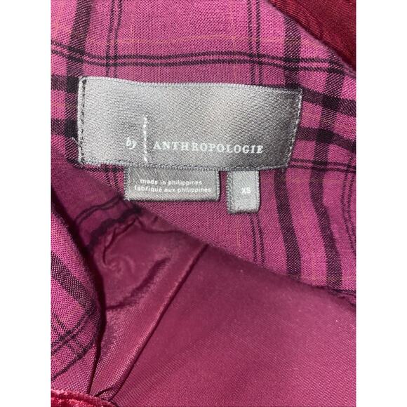 Anthropologie Velvet Midi Dress in Rich Burgundy - Picture 11 of 13